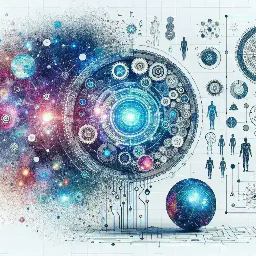 "Astrology chatbot interface showcasing AI integration, blending astronomical cycles with behavioral predictions, highlighting the innovative technology behind personalized astrological insights."