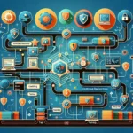 "Visual representation of secure automated deployment pipelines showcasing robust CI/CD infrastructure in modern software development, highlighting key components like continuous integration, continuous delivery, and security best practices."
